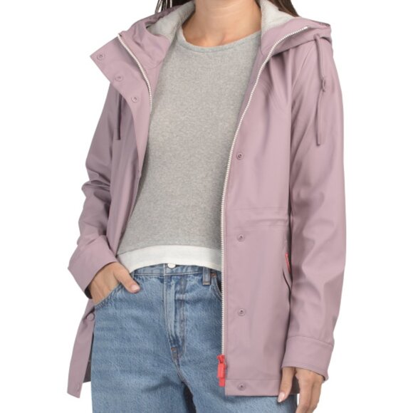 NEW HUNTER Acacia Rubberized Rain Jacket in Dusty Lilac for women 825 8m4 - Picture 8 of 8